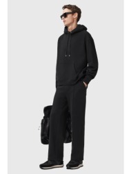 βαμβακερό παντελόνι allsaints milo χρώμα: μαύρο, m010td 100% βαμβάκι