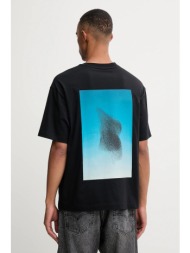 βαμβακερό μπλουζάκι hugo ανδρικό, χρώμα: μαύρο, 50549156 100% βαμβάκι