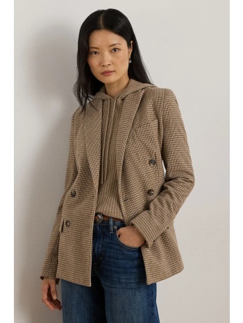 σακάκι lauren ralph lauren χρώμα καφέ, 200979827 50%