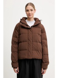 μπουφάν με επένδυση από πούπουλα columbia amaze puff χρώμα: καφέ, 2133714 μόνωση: 85% ανακυκλωμένος 