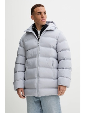 μπουφάν με επένδυση από πούπουλα calvin klein χρώμα γκρι