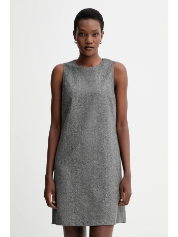 φόρεμα με προσθήκη μαλλιού marc o`polo χρώμα γκρι