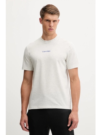 μπλουζάκι calvin klein performance χρώμα γκρι, lvgmf5k100