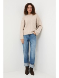 πουλόβερ medicine χρώμα: μπεζ 53% βαμβάκι, 25% ακρυλικό, 20% πολυεστέρας, 2% ελαστάν

 πλύση σε μέγι