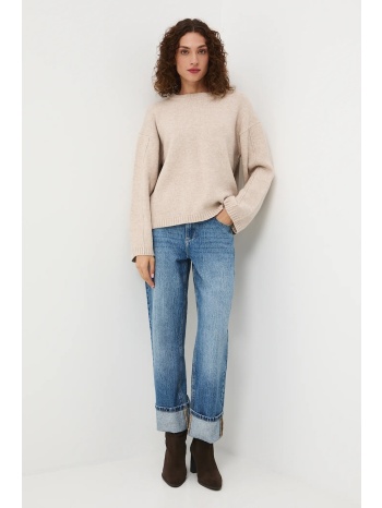 πουλόβερ medicine χρώμα μπεζ 53% βαμβάκι, 25% ακρυλικό
