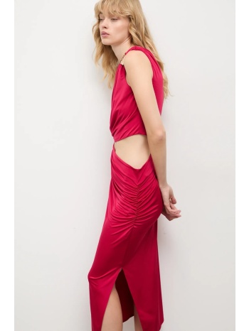 φόρεμα answear.lab χρώμα κόκκινο 95% πολυεστέρας, 5%