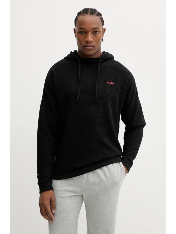 μπλούζα hugo χρώμα μαύρο, με κουκούλα, 50556969 60%
