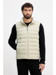 αμάνικο μπουφάν polo ralph lauren χρώμα: μπεζ, 710967775 100% πολυεστέρας