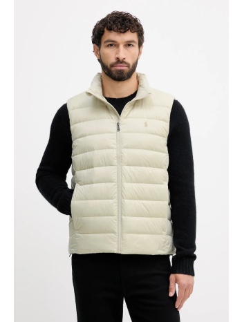 αμάνικο μπουφάν polo ralph lauren χρώμα μπεζ, 710967775