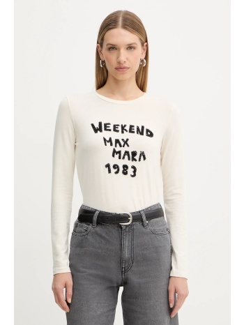 μακρυμάνικο weekend max mara renoir χρώμα μπεζ
