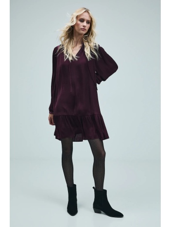 φόρεμα medicine χρώμα μπορντό κύριο υλικό 100%