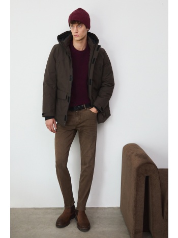 μπουφάν medicine χρώμα καφέ κύριο υλικό 100%