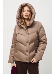 μπουφάν με επένδυση από πούπουλα medicine χρώμα: μπεζ κύριο υλικό: 100% πολυαμίδιο
φόδρα: 100% πολυε