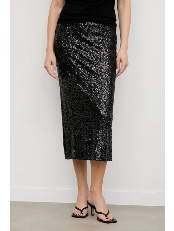 φούστα answear.lab χρώμα μαύρο 95% πολυεστέρας, 5% ελαστάν