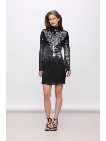 φόρεμα karl lagerfeld karl lagerfeld studio χρώμα μαύρο