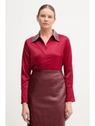 πουκάμισο joseph ribkoff χρώμα: μπορντό, 254926 96% πολυεστέρας, 4% ελαστάν