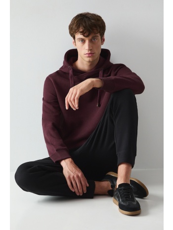 μπλούζα medicine χρώμα μπορντό, με κουκούλα κύριο υλικό