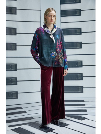 πουκάμισο medicine χρώμα τιρκουάζ 100% βισκόζη πλύση σε