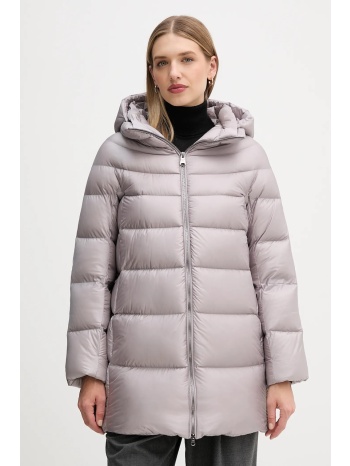 μπουφάν με επένδυση από πούπουλα hetrego hanna χρώμα μοβ