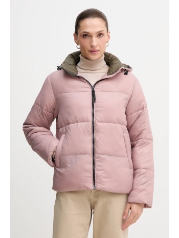 μπουφάν pepe jeans χρώμα ροζ, pl4024339 κύριο υλικό 100%