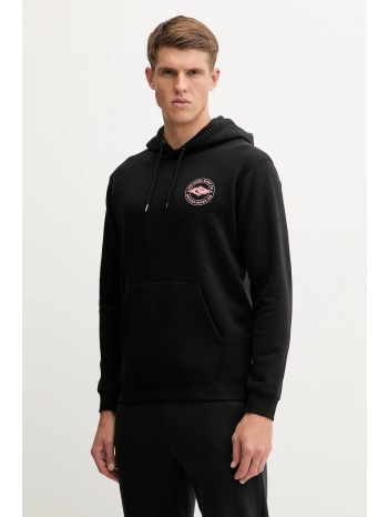 μπλούζα rip curl staple χρώμα μαύρο, με κουκούλα, 095mfl