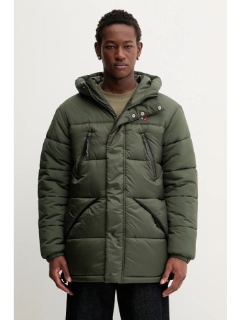 μπουφάν tommy jeans χρώμα πράσινο, dm0dm22249 κύριο υλικό