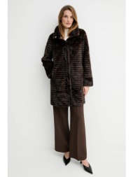 παλτό answear.lab χρώμα: καφέ 80% πολυεστέρας, 20% βισκόζη