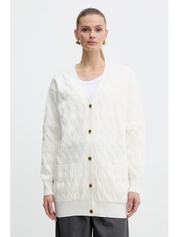 πλεκτή ζακέτα marciano guess adele χρώμα μπεζ, 5bgr04