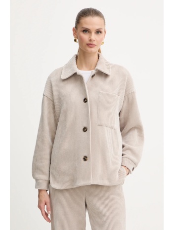 μπουφάν με κορδόνι marella emme by marella χρώμα μπεζ