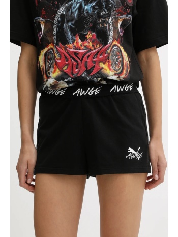 βαμβακερό σορτσάκι puma puma x a$ap rocky χρώμα μαύρο