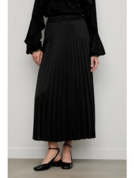 φούστα answear.lab χρώμα: μαύρο 100% πολυεστέρας