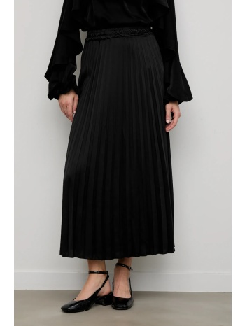 φούστα answear.lab χρώμα μαύρο 100% πολυεστέρας