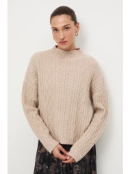 πουλόβερ medicine χρώμα: μπεζ 45% βαμβάκι, 32% ακρυλικό, 20% πολυεστέρας, 3% ελαστάν

 πλύση σε μέγι
