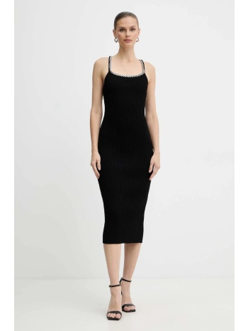 φόρεμα michael michael kors χρώμα μαύρο, mf5835v33d 75%