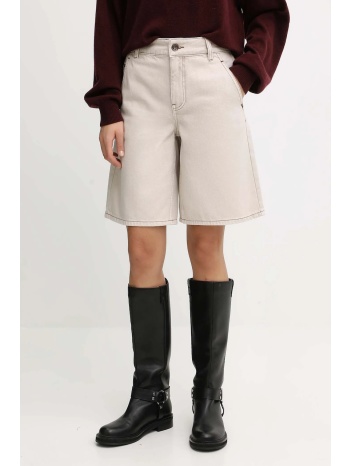 τζιν σορτς miss sixty χρώμα μπεζ, 6s3jj47100 100% βαμβάκι