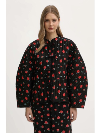 μπουφάν the sleeper χρώμα μαύρο, hbjc03f021n κύριο υλικό