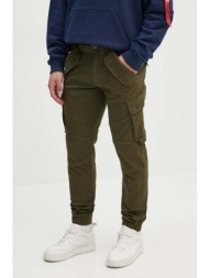παντελόνι alpha industries χρώμα: πράσινο 98% βαμβάκι, 2% σπαντέξ