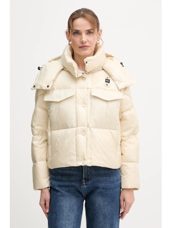 μπουφάν με επένδυση από πούπουλα blauer laval χρώμα μπεζ