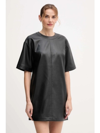 φόρεμα calvin klein jeans χρώμα μαύρο, lv044d058g υλικό 1