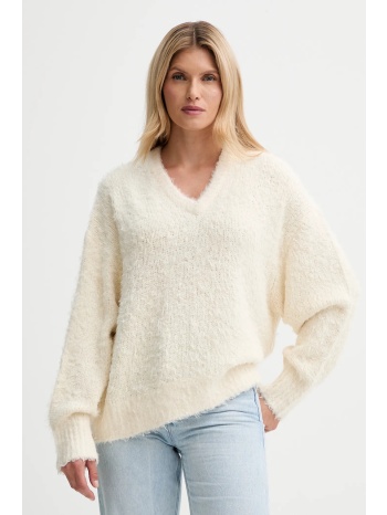 μεταξωτό πουλόβερ filippa k χρώμα μπεζ, 31857 100% μετάξι