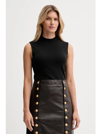 γιλέκο calvin klein χρώμα μαύρο, lv044d316g 62% βισκόζη