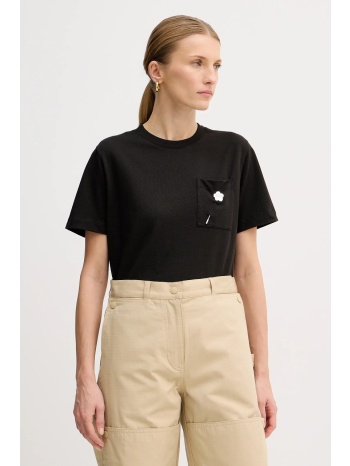 βαμβακερό μπλουζάκι kenzo γυναικείο, χρώμα μαύρο