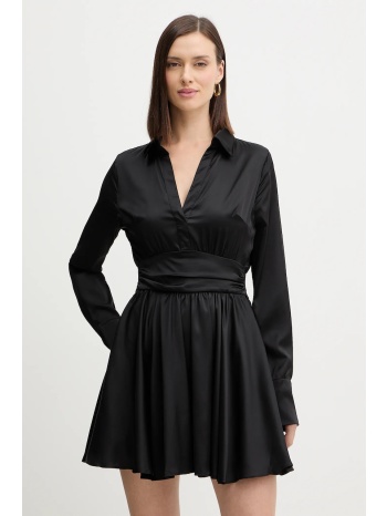 φόρεμα guess concetta χρώμα μαύρο, w5yk00 wf1t2 κύριο