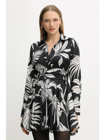 φόρεμα guess concetta χρώμα μαύρο, w5yk00 wf1t2 κύριο