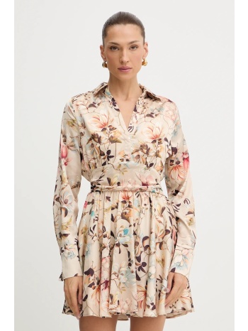 φόρεμα guess concetta χρώμα μπεζ, w5yk00 wf1t2 κύριο