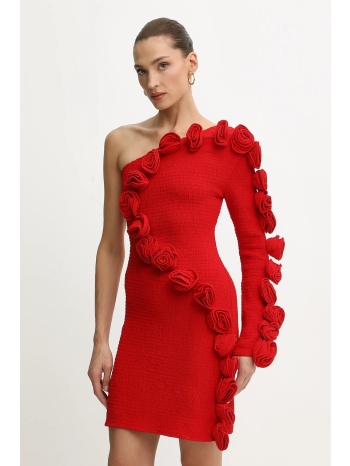 φόρεμα farm rio χρώμα κόκκινο, 346139 100% βισκόζη