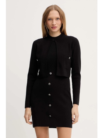 φόρεμα morgan χρώμα μαύρο, rmcassy κύριο υλικό 42%