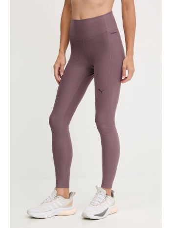 κολάν προπόνησης puma χρώμα μοβ, 527452 85% πολυεστέρας