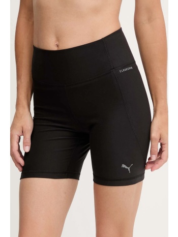 σορτς προπόνησης puma χρώμα μαύρο, 527454 85% πολυεστέρας