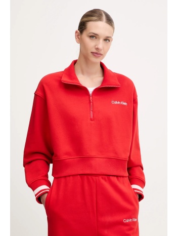 μπλούζα calvin klein performance χρώμα κόκκινο, lvgwf5w310